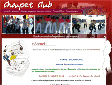 Tablet Screenshot of choupetclub.fr